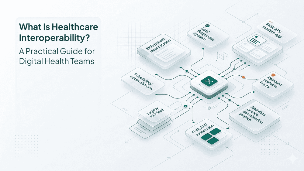 Preview card for the article: What Is Healthcare Interoperability? A Practical Guide for Digital Health Teams