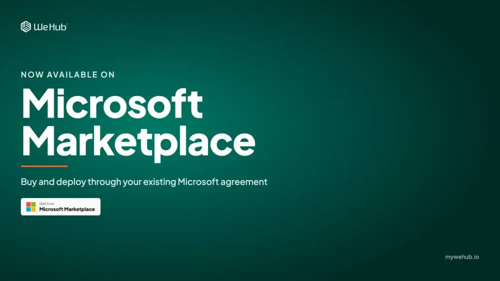 Preview card for the article: WeHub is now on Microsoft Marketplace
